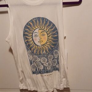 Sun and Moon Graphic Muscle Tee